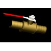 Aopin Ball Valve Brass 6mm / 1/4" Hose Barb x