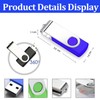 4GB USB Flash Drive Rotating USB 2.0 5 Colours Pack
