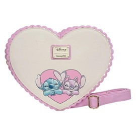 Loungefly Lilo & Stitch Angel Kiss Chocolate Box Heart Crossbody Purse