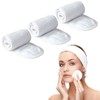Spa Headband, 3 Counts Adjustable Face Washing Headband with Magic