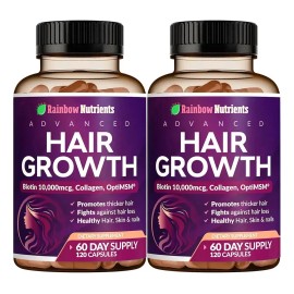 Vitaminas Crecimiento Cabello Rainbow Nutrients 2pc