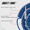 Bullet Cable 30′ Silent Blue Coil Cable