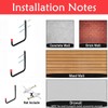 Garage Wall Hooks 8 Pack Heavy Duty Ladder Storage Hooks
