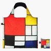 LOQI Mondrian Composition Recyclable Foldable Low Key Eco Bag Stylish