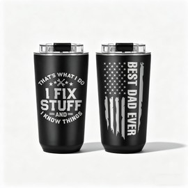 Fathers Day Dad Gifts for Men- 16Oz Stainless Steel Tumbler