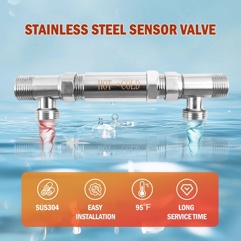 Hot Water Recirculating Pump Kit for Tank Water Heaters with