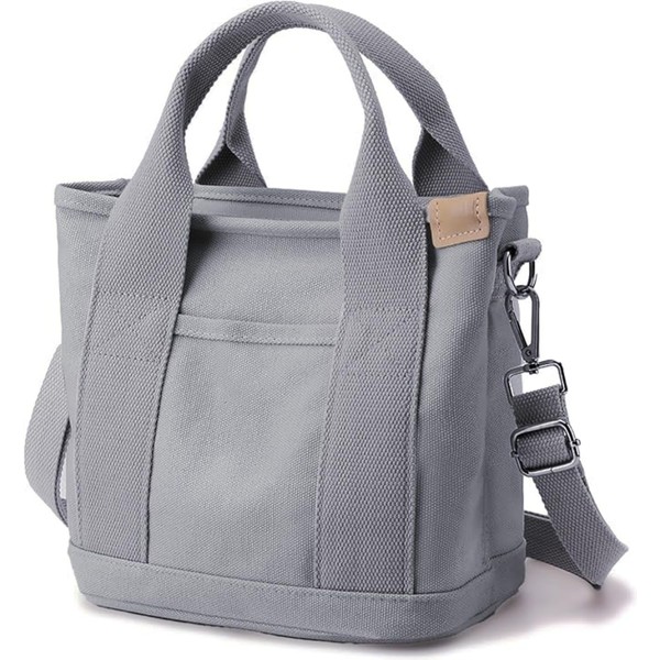 Tuobo Small Tote Bag with Zipper, 2024 Canvas Multi-Pocket Crossbody