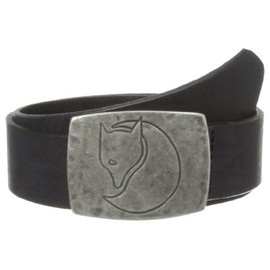 FJÄLLRÄVEN Unisex's Murena Silver Belt Black, Size 75