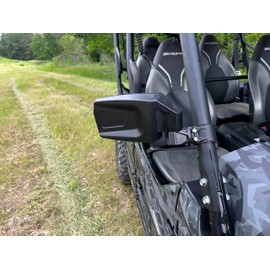 Kolpin Side Mirrors - UTV SxS - Wide View, Easy Install, Rugged Fold-In Design, Adjustable, Compatible with Polaris, Can-Am, Tubing Mount Fits Most major UTV brands - 98325