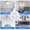 Dpofirs 6.5 Inch Ceiling Fan LED Light Replacement,3 Color Dimmable