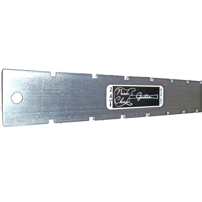 Made In USA-Bass Straight Edge (Notched) Luthiers Tool-Neck Check