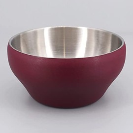 Bricktown Supply Co. Stainless Steel Double-wall Vacuum Insulated Bowl, 24 oz, Perfect bowls for serving ice cream, hot soup, or queso (1 Pack, Maroon)