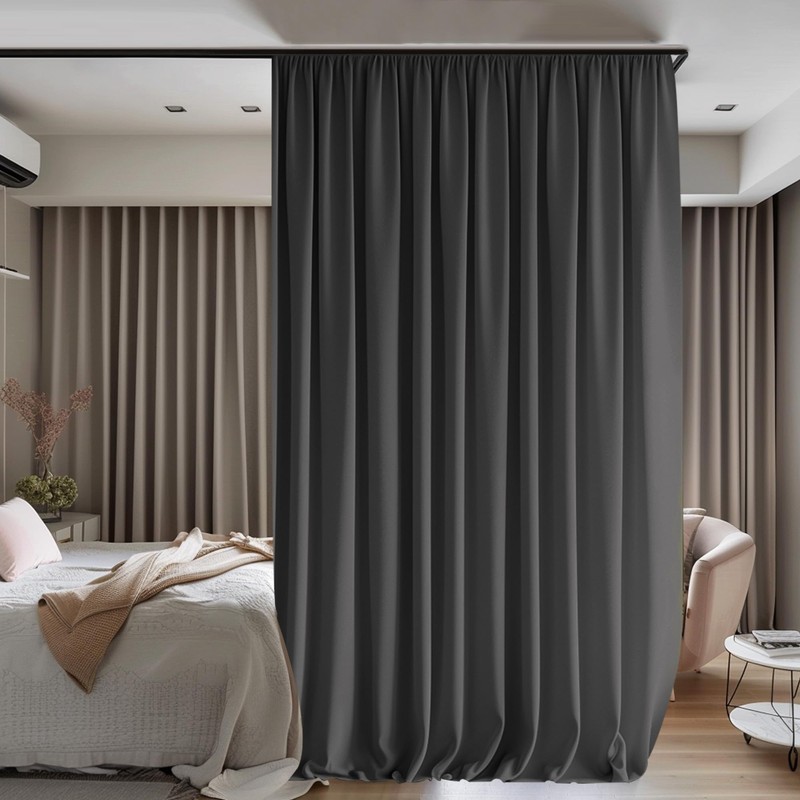 hoeflife Room Dividers Blackout Curtains Track Ceiling Mount Ceiling Track
