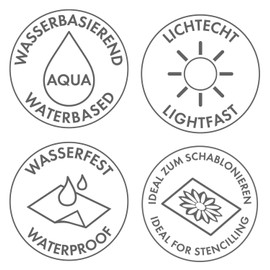 Marabu 120125032 - Acrylic Paint - 225 ml - Red Carmine