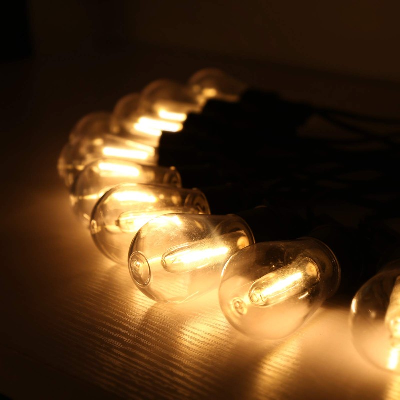 DGE S14 LED Bulb 6 Pack String Light Bulbs 1.5