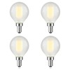Dimmable G16.5 Frosted LED Bulb E12 G16 1/2 LED Candelabra
