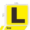 Magnetic Learner Driver Plates, 2 Pack Fully Magnetic Car Yellow
