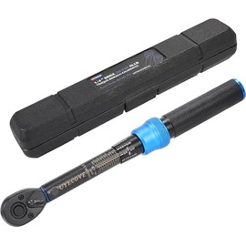 UYECOVE 1/4 Inch Drive Click Torque Wrench 10-50 IN-LB,Dual-Direction Click Professional Torque Wrench 10-50IN.LB/1.1-5.7N.M, Dual Range Scales Graduated in FT.LB and N.M, Blue