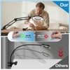 Upgrade 12X Magnifying Glass with Light and Stand, Real Glass