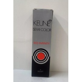 KEUNE SEMI COLOR RED INFINITY ~ EXPIRED With Silk Proteins ~ 2.1 fl. oz. Tube - 5.46RI LIGHT INFINITY COPPER RED BROWN