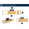 RoyalHouse Bamboo Bathtub Caddy Tray, Expandable Bath Table Over Tub