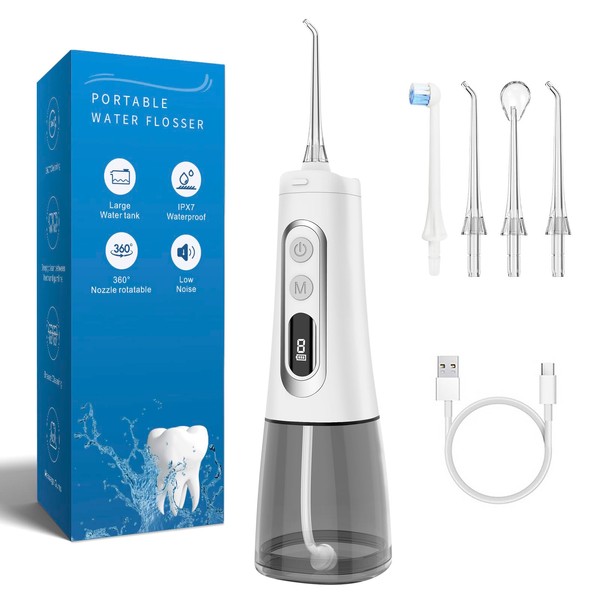 Reva Smart Cordless Water Flosser for Teeth, USB Rechargeable Oral