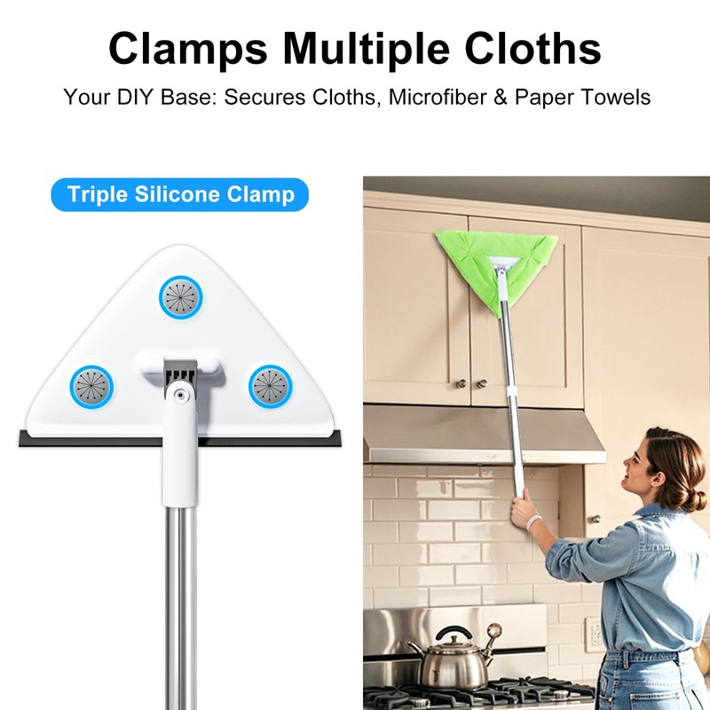 CTIME 78'' 3 in1 Professional Window Squeegee & Wall Mop