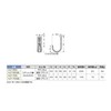 Sugatsune HJT-70S Lamp Stamp Stainless Steel Hook HJT Type