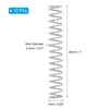 PATIKIL 10pcs 304 Stainless Steel Mechanical Extension Spring Spring 0.4mm