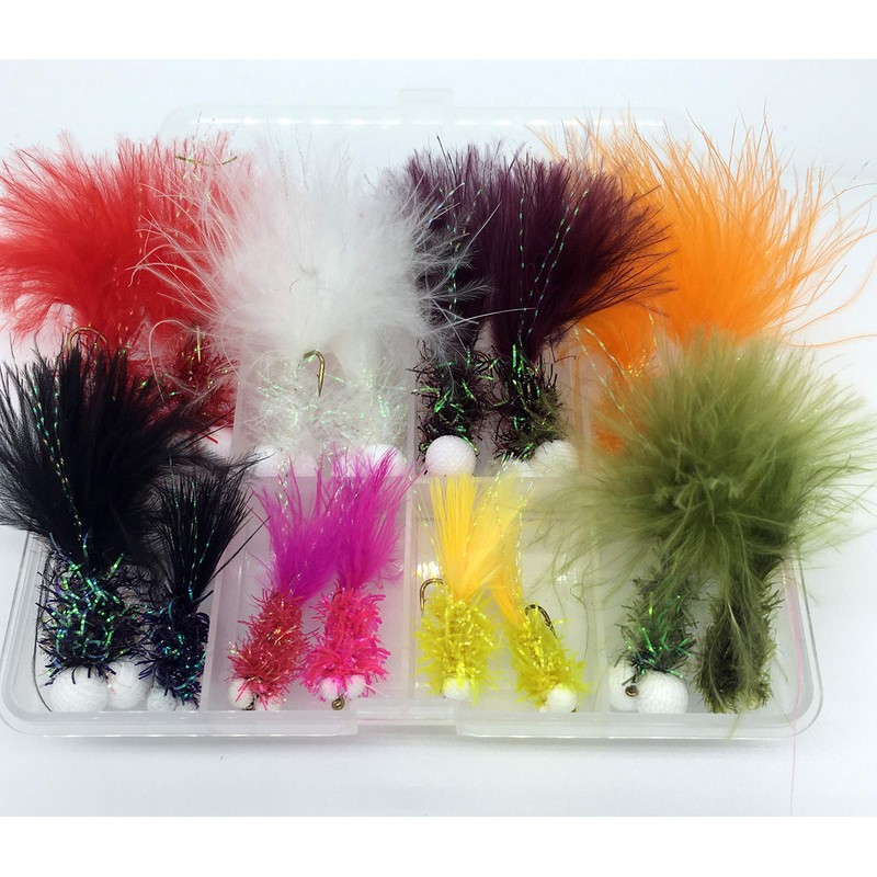 BestCity Fly Fishing Booby (Foam Head Boobie) Flies MIxed Colours