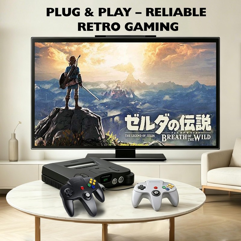 miadore Classic N64 Controller 2 Pack, Wired Retro N64 Remote