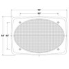 Magnadyne 6"x9" Speaker Grills, Black Wire Mesh, Sold as a