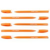 Eziglide Ballpoint Orange Pen, Pack of 50 Ballpoint Pens, Smooth
