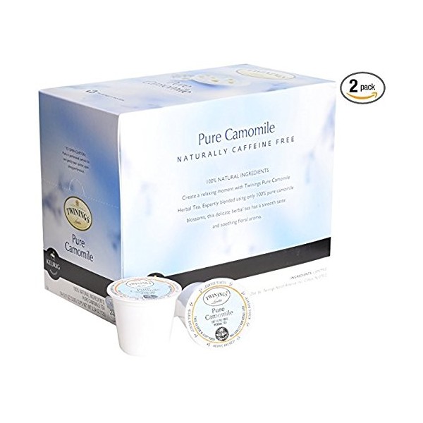 Twinings of London Pure Camomile Tea K-Cups for Keurig, 24 Count