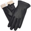 Vislivin Touch Screen Winter Gloves Women Leather Gloves Warm Texting Driving Glove Black S