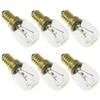 SQXBK 6PCS T25 Microwave Light Bulbs Warm White Incandescent Light