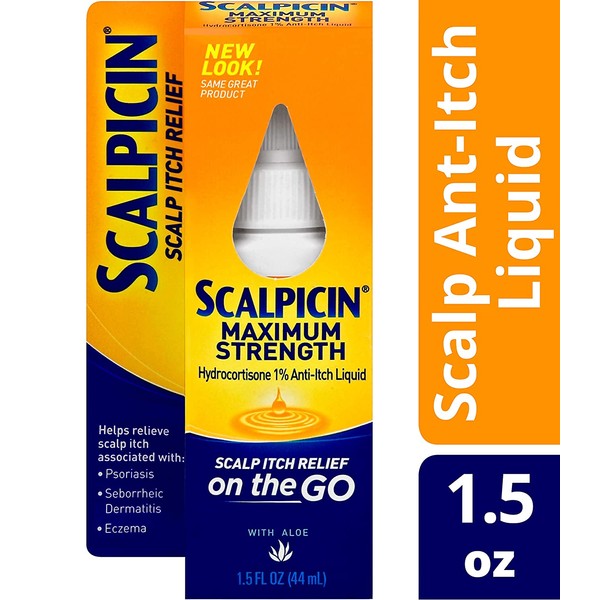 Scalpicin Max Strength Scalp Itch Treatment, 1.5 Ounce