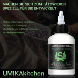 DLDN01 Tattoo Oil Transfer Filled Elements Tattoo Products 1 Bottle (4 oz) Transfer of Templates / Sketches
