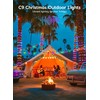 Brightown Smart Christmas Lights Outdoor, 100 LED RGB C9 String