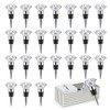 Crystal Diamond Wine Stopper, Sdjdhej 4-Piece Reusable Diamond Wine Set