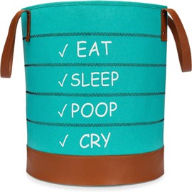 Laundry Hamper and Storage Basket – Collapsible Nursery Organizer for Blankets, Toys, Clothes, Reinforced Handles, Lightweight Baby Room Decor, Gift for Baby Shower