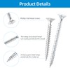 High Hardness #6 Drywall Screws Assortment Kit,Zinc Wood Screws 230pcs