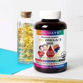 Holidays rTG 알티지 오메가3 1100 2병 선물세트 rTG Omega-3 1100 2-Bottle Gift Set