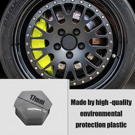 SULIUDAJI Pack of 40 Wheel Bolt Caps 17 mm Wheel Bolt Caps 17 mm Wheel Nut Caps Set, Hexagonal Tyre Nut Covers With Disassembly Tool, Universal Tyre Nut Wheel Bolt Caps