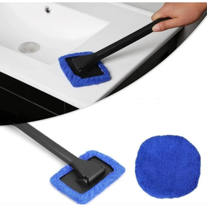 DEPOVTE Windshield Cleaner Tool Car Window Cleaner with 6 Reusable