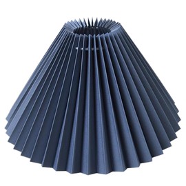 Pleated Lamp Shade, Modern Style Arched Lamp Shade Scalloped Lampshades for Bedroom Living Room Home Office Decor, Grey-