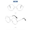 Frogsnout Date Glasses, Silver Rim, 2.1 inches (53 mm), No