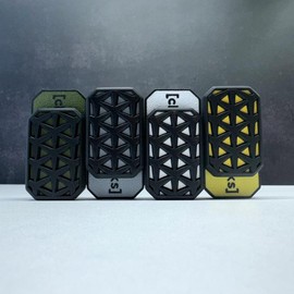 Clickbricks Stride 3D Magnetic Fidget Slider - Sleek Portable Design, Ultra-Satisfying Clicks & Slides, Available in Various Color Combinations, BPA Free:_Black + White