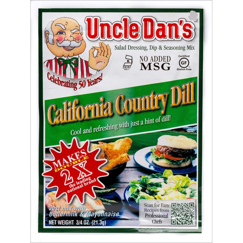 Uncle Dan's California Country Dill | Singles Packet – 0.75oz
