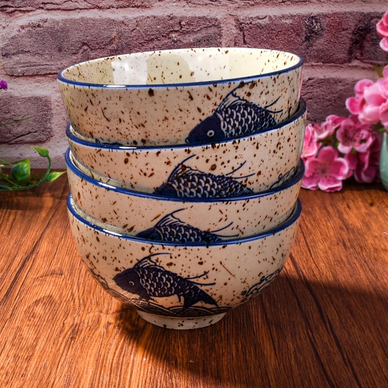 Juego de 4 cuencos de arroz japoneses para sushi para